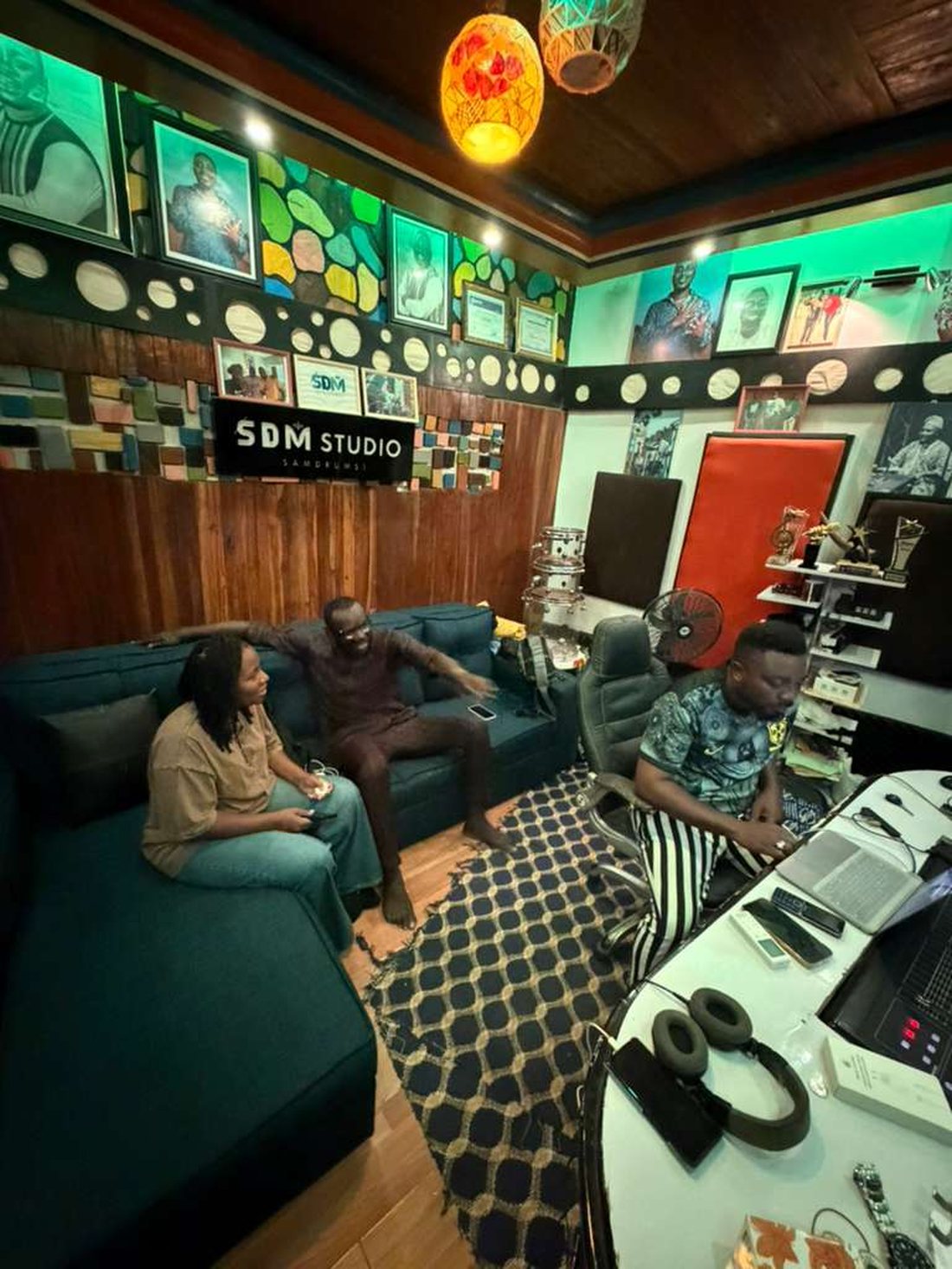 Clarisse Flambeau in a recording session at SDM Studio